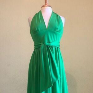 Jonathan Logan 60’s Vintage Kelly Green, Alter Top Dress with original belt, M